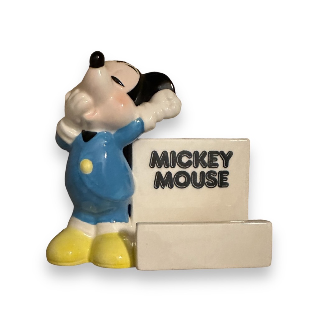 Vintage Disney Mickey Mouse Toothbrush Holder Bathroom Made in Japan Retro